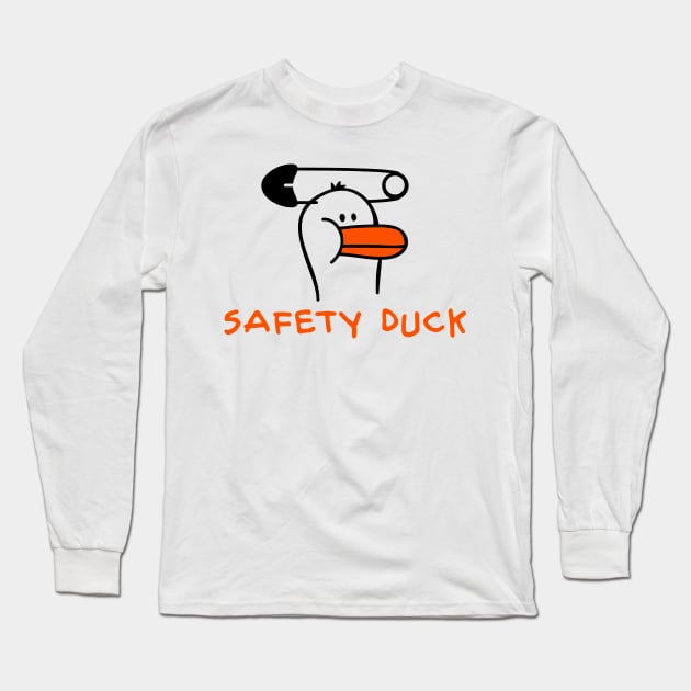 Safety Duck Long Sleeve T-Shirt by schlag.art